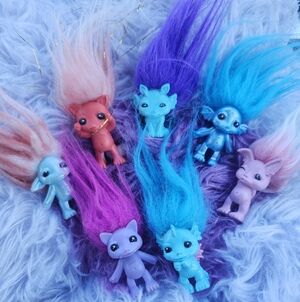 Mini The Zelfs Lot Of 7 - Moose Retired Toys - Fantasy Troll